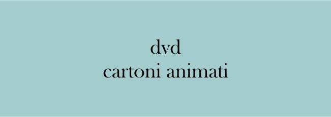 Dvd Cartoni Animati